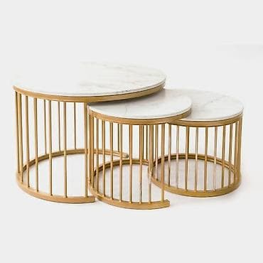 Furniture: 🪑✨ Set modernih stolića MILANO – 3 komada – imitacija mermera ➡💰 at lalafo.rs — 3 Furniture: 🪑✨ Set modernih stolića MILANO – 3 komada – imitacija mermera ➡💰 — 3