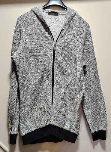 Siva muška/damska dukserica sa kapuljačom i rajsferšlusom punom na lalafo.rs Siva muška/damska dukserica sa kapuljačom i rajsferšlusom punom