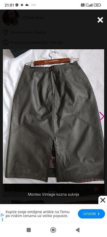 Montes Vintage kožna suknja - Brend: Montes Leatherwear, RR Design - na lalafo.rs — 1 Montes Vintage kožna suknja - Brend: Montes Leatherwear, RR Design - — 1