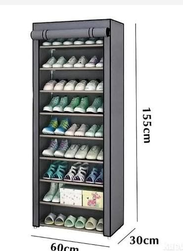 Cipelarnik platneni ormar za obucu sa 9 polica Cena 2500 din Pogodan at lalafo.rs — 1 Cipelarnik platneni ormar za obucu sa 9 polica Cena 2500 din Pogodan — 1