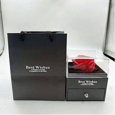 Poklon set – ruža u kutiji + ogrlica sa priveskom srce - Elegantna na lalafo.rs — 2 Poklon set – ruža u kutiji + ogrlica sa priveskom srce - Elegantna — 2