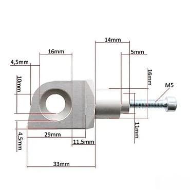 Aluminijumski zatezač lanca za motocikle/bicikle – univerzalni tip - na lalafo.rs Aluminijumski zatezač lanca za motocikle/bicikle – univerzalni tip -