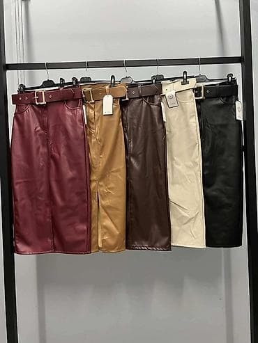 ✅Ženska midi suknja od eko kože sa kaišem - Kroj: uska pencil na lalafo.rs — 5 ✅Ženska midi suknja od eko kože sa kaišem - Kroj: uska pencil — 5