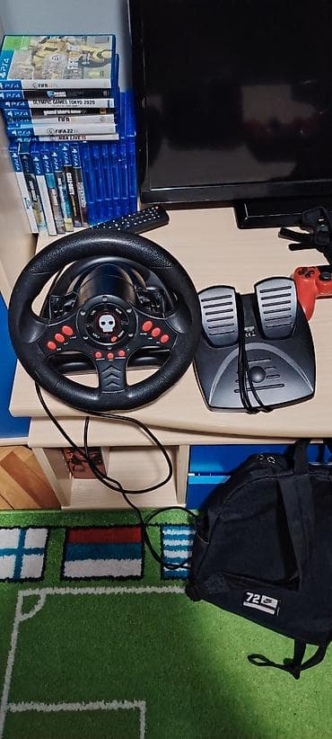 Gaming volan sa pedalama za konzole/PlayStation 4 - Set uključuje na lalafo.rs — 1 Gaming volan sa pedalama za konzole/PlayStation 4 - Set uključuje — 1
