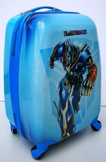 Travel suitcases and bags: Dečiji kofer u plavoj boji sa motivom Transformersa, idealan za at lalafo.rs — 4 Travel suitcases and bags: Dečiji kofer u plavoj boji sa motivom Transformersa, idealan za — 4