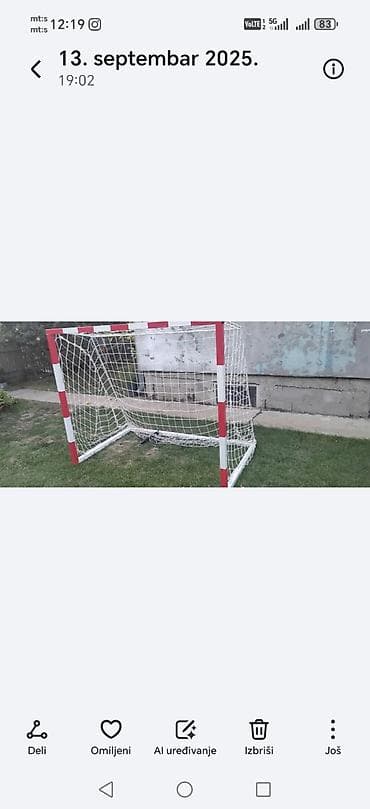 Rukometni/futsal gol sa mrežom 150x190 2 u paketu - Dimenzije okvirno na lalafo.rs Rukometni/futsal gol sa mrežom 150x190 2 u paketu - Dimenzije okvirno