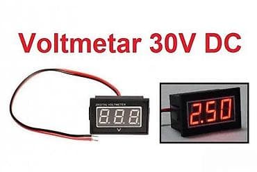 Digitalni voltmetar 0–30V DC - Mini panelni voltmetar sa 3-cifrenim na lalafo.rs Digitalni voltmetar 0–30V DC - Mini panelni voltmetar sa 3-cifrenim
