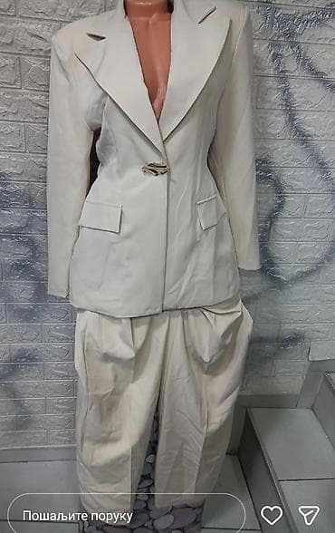 Ženski komplet – sako i pantalone - Model: strukirani sako sa dubokim na lalafo.rs — 2 Ženski komplet – sako i pantalone - Model: strukirani sako sa dubokim — 2