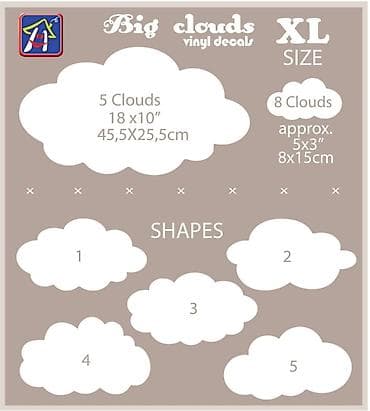 Ironing Boards: Vinil nalepnice za zid – oblačići Nalepnice - oblaci, za dekoraciju at lalafo.rs — 2 Ironing Boards: Vinil nalepnice za zid – oblačići Nalepnice - oblaci, za dekoraciju — 2