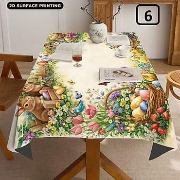 Uskršnji dekorativni stolnjak – model 6 - Dimenzije: 140 x 180 cm na lalafo.rs — 1 Uskršnji dekorativni stolnjak – model 6 - Dimenzije: 140 x 180 cm — 1