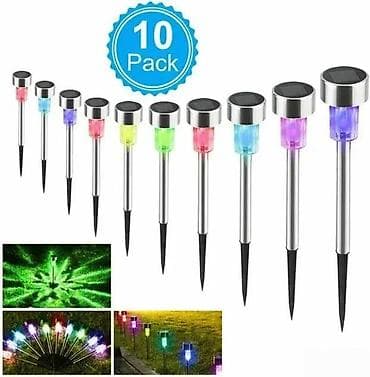 SARENE SOLARNE BASTENSKE LAMPE 10 KOM. NOVE RGB LAMPE AKCIJA | Cene na lalafo.rs SARENE SOLARNE BASTENSKE LAMPE 10 KOM. NOVE RGB LAMPE AKCIJA | Cene