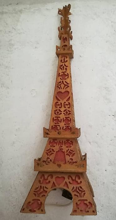 Ručno rađen Ajfelov toranj – Svetleća dekoracija (66 cm), precizna na lalafo.rs — 5 Ručno rađen Ajfelov toranj – Svetleća dekoracija (66 cm), precizna — 5