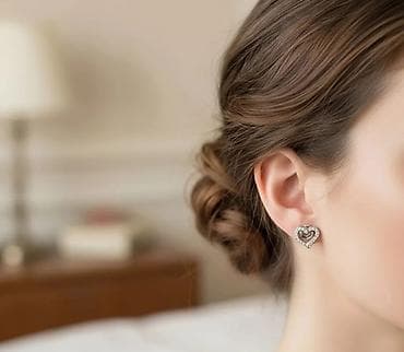 Naušnice u obliku srca – elegantni “stud” model - Dizajn: srcoliki at lalafo.rs — 2 Naušnice u obliku srca – elegantni “stud” model - Dizajn: srcoliki — 2
