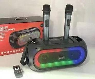 Electronics: Prenosni bežični karaoke zvučnik ZQS4247 sa LED osvetljenjem - Snaga at lalafo.rs — 2 Electronics: Prenosni bežični karaoke zvučnik ZQS4247 sa LED osvetljenjem - Snaga — 2