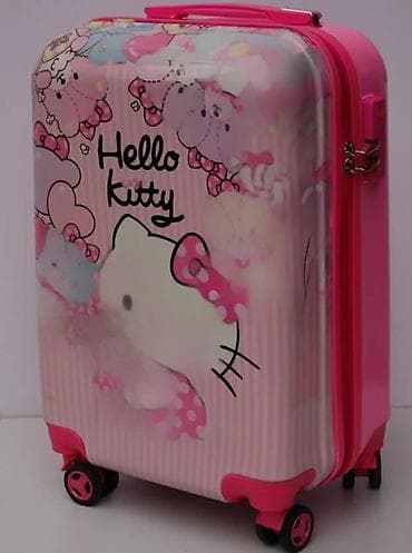 Travel suitcases and bags: Set kofera Hello Kitty – 2 kom - Dizajn: roze sa motivima Hello at lalafo.rs — 10 Travel suitcases and bags: Set kofera Hello Kitty – 2 kom - Dizajn: roze sa motivima Hello — 10