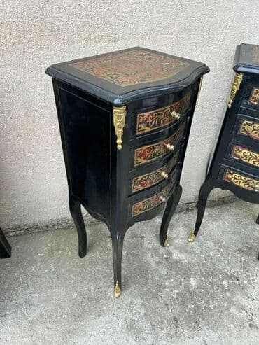 Antique Dressers: Stare stilske Boulle komode / noćni ormarići Stare Boulle komode / at lalafo.rs — 9 Antique Dressers: Stare stilske Boulle komode / noćni ormarići Stare Boulle komode / — 9