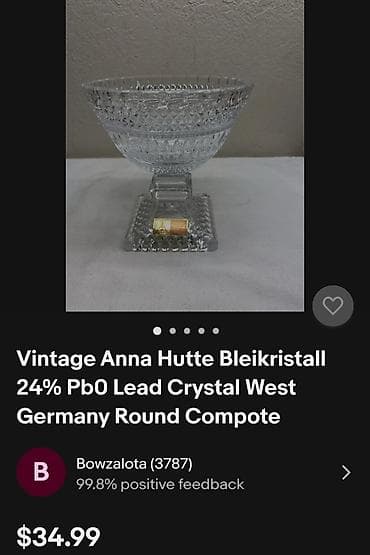 Bombonijera nova kristal Anna Hutte iz 70,80ih.god.Nemacka. Nova na lalafo.rs — 2 Bombonijera nova kristal Anna Hutte iz 70,80ih.god.Nemacka. Nova — 2