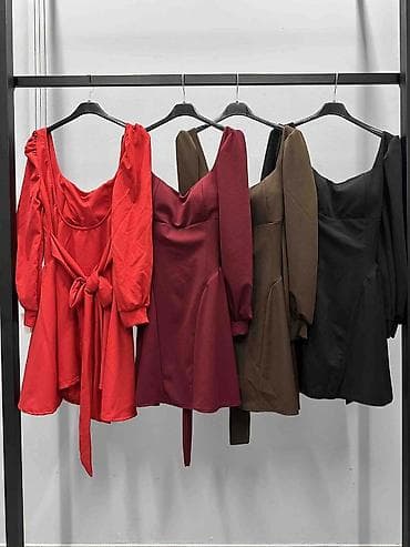 Elegantna mini haljina sa mašnom - Model: kratka A-linija sa punim at lalafo.rs — 4 Elegantna mini haljina sa mašnom - Model: kratka A-linija sa punim — 4