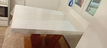 Trpezarijski sto modernog dizajna - Ploča: pravougaona, u beloj boji na lalafo.rs — 2 Trpezarijski sto modernog dizajna - Ploča: pravougaona, u beloj boji — 2