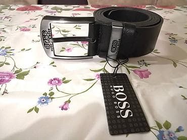 Novi muski kozni markirani kais Hugo Boss u crnoj boji. Zemlja porekla na lalafo.rs — 4 Novi muski kozni markirani kais Hugo Boss u crnoj boji. Zemlja porekla — 4