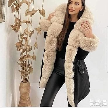 Ženska parka jakna sa bogatom gs krznenom postavom i kapuljačom. - na lalafo.rs Ženska parka jakna sa bogatom gs krznenom postavom i kapuljačom. -
