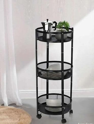 Okrugla polica za odlaganje – 3 nivoa - Tip: Circular Storage Rack na lalafo.rs — 1 Okrugla polica za odlaganje – 3 nivoa - Tip: Circular Storage Rack — 1