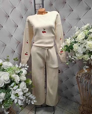 pantalone gina benotti: Dvodijelni ženski pleteni komplet – duks i pantalone širokih nogavica na lalafo.rs — 3 pantalone gina benotti: Dvodijelni ženski pleteni komplet – duks i pantalone širokih nogavica — 3