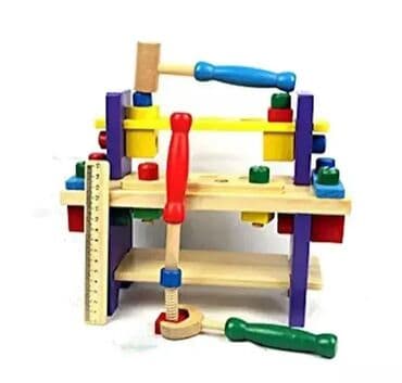 Dečije radionice i alati: Drvena Polica za Alat Drvena polica za alat je odlična edukativna na lalafo.rs — 2 Dečije radionice i alati: Drvena Polica za Alat Drvena polica za alat je odlična edukativna — 2