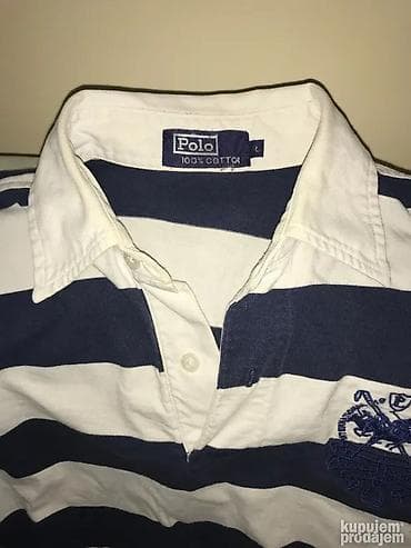 Original Ralph Lauren duks L / 2 kom. 100% cotton Plavobeli - na lalafo.rs — 4 Original Ralph Lauren duks L / 2 kom. 100% cotton Plavobeli - — 4