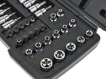 za svaki dan: Set nasadnih bitova i nastavaka u koferu – Torx, Ribe, imbus i at lalafo.rs — 6 za svaki dan: Set nasadnih bitova i nastavaka u koferu – Torx, Ribe, imbus i — 6