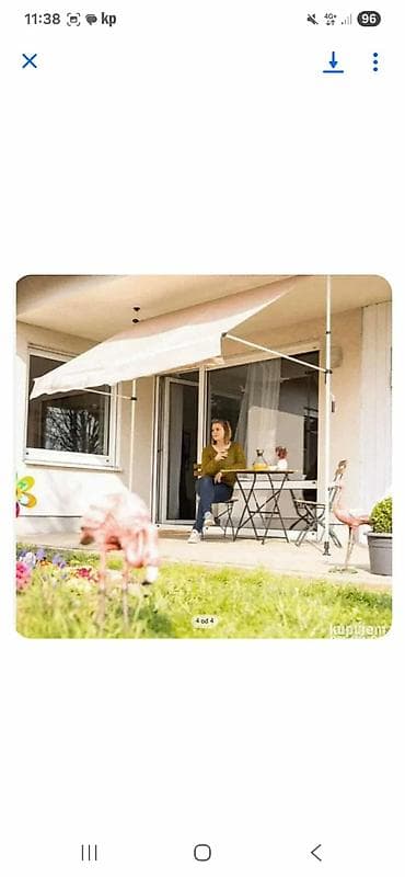 Balkonska Tenda 200x120cm Bež Karakteristike: - Idealno za terase i na lalafo.rs — 1 Balkonska Tenda 200x120cm Bež Karakteristike: - Idealno za terase i — 1