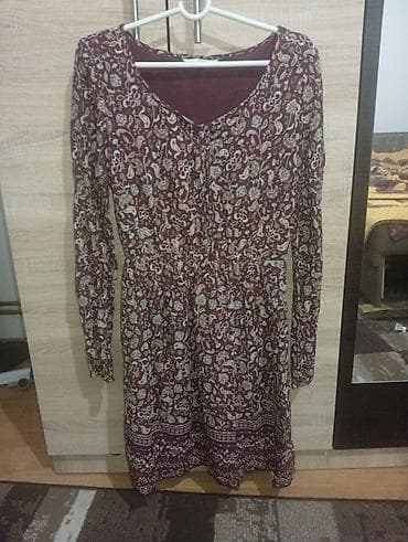 Personal Items: Haljina sa dugim rukavima, boho/etno stil. - Boja: bordo osnovа sa at lalafo.rs — 1 Personal Items: Haljina sa dugim rukavima, boho/etno stil. - Boja: bordo osnovа sa — 1