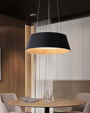 Visilica – moderni plafonski luster sa rebrastim abažurom Ik - Dizajn na lalafo.rs — 1 Visilica – moderni plafonski luster sa rebrastim abažurom Ik - Dizajn — 1