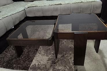 Antique Club Tables: Set od 2 kluba stola sa staklenim pločama - Materijal: masivno drvo u at lalafo.rs — 5 Antique Club Tables: Set od 2 kluba stola sa staklenim pločama - Materijal: masivno drvo u — 5