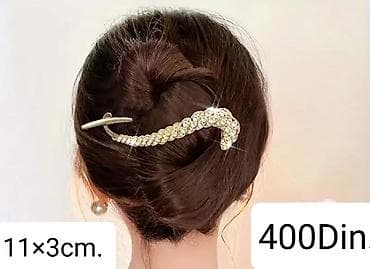 PRELEPA ELEGANTNA ŠNALA ZA KOSU SA CIRKONIMA OD METALA at lalafo.rs — 2 PRELEPA ELEGANTNA ŠNALA ZA KOSU SA CIRKONIMA OD METALA — 2