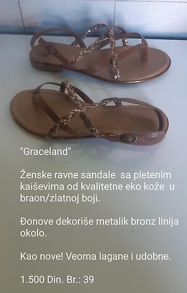 Graceland ženske ravne sandale - Model: ravne sandale sa više na lalafo.rs Graceland ženske ravne sandale - Model: ravne sandale sa više