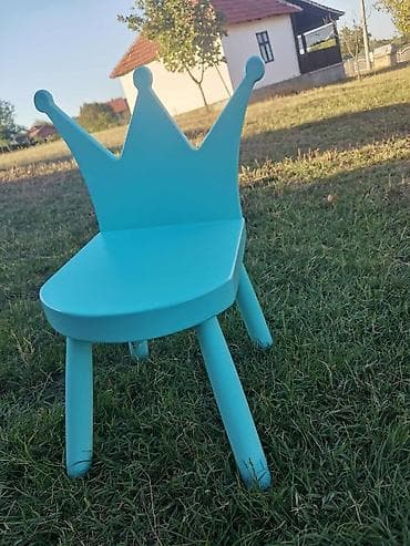 Drvena dečija stolica i stočić – set za mališane - Stolica sa na lalafo.rs — 5 Drvena dečija stolica i stočić – set za mališane - Stolica sa — 5