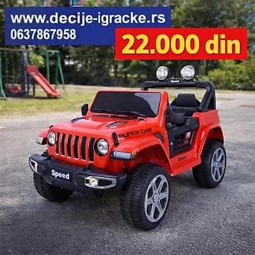 Dečiji električni džip – crveni “Super Car” (Speed) - Električno na lalafo.rs Dečiji električni džip – crveni “Super Car” (Speed) - Električno