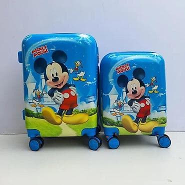 Dečji set kofera – Mickey Mouse motiv - Dva kofera (veći i manji) sa na lalafo.rs Dečji set kofera – Mickey Mouse motiv - Dva kofera (veći i manji) sa