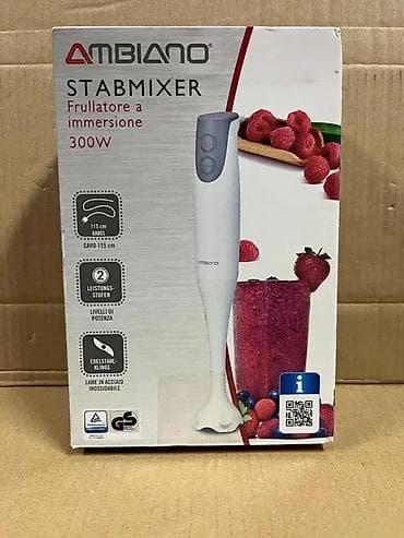 Ambiano STABMIXER – potapajući štapni mikser, 300 W - Snaga: 300 W - na lalafo.rs Ambiano STABMIXER – potapajući štapni mikser, 300 W - Snaga: 300 W -