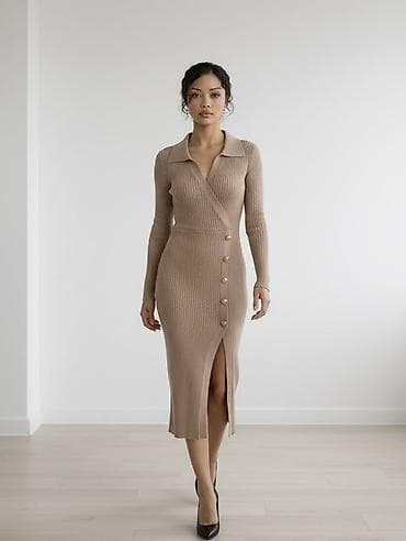 Kolekcija ženske garderobe – tri modela 1) Duga haljina u petrolej na lalafo.rs — 2 Kolekcija ženske garderobe – tri modela 1) Duga haljina u petrolej — 2