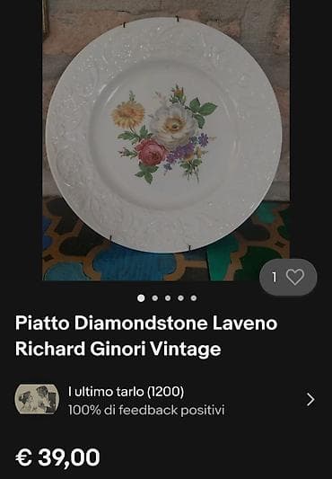 Antiques: Tanjir Daimondstone Ricard Ginori Levano Italija iz 70ih.god at lalafo.rs — 3 Antiques: Tanjir Daimondstone Ricard Ginori Levano Italija iz 70ih.god — 3