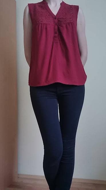 Vero moda bordo bluza XS/S. Letnja bluza bez rukava. Prodajem je samo at lalafo.rs — 1 Vero moda bordo bluza XS/S. Letnja bluza bez rukava. Prodajem je samo — 1