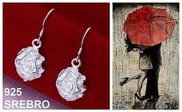 Srebrne minđuše 925 – motiv ruže - Materijal: pravo srebro finese 925 na lalafo.rs Srebrne minđuše 925 – motiv ruže - Materijal: pravo srebro finese 925