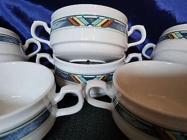 Porcelanske nove cinije Jlmenau Nemacka za supe,corbe,poslastice 1991g na lalafo.rs — 2 Porcelanske nove cinije Jlmenau Nemacka za supe,corbe,poslastice 1991g — 2