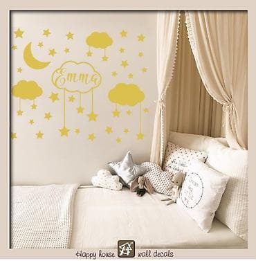 Personalizovane zidne nalepnice sa Imenom za dečiju sobu – Mesec na lalafo.rs Personalizovane zidne nalepnice sa Imenom za dečiju sobu – Mesec