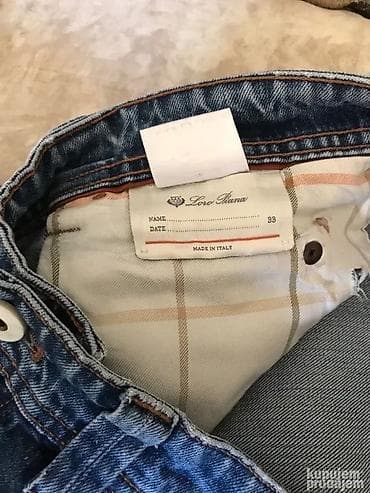 Original Loro Piana farmerice 33 100% cotton Polustruk 45cm, duzina na lalafo.rs — 5 Original Loro Piana farmerice 33 100% cotton Polustruk 45cm, duzina — 5