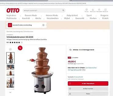 Čokoladna fontana Steinborg SB-6030 - Sistem sa 4 nivoa za ravnomerno na lalafo.rs — 3 Čokoladna fontana Steinborg SB-6030 - Sistem sa 4 nivoa za ravnomerno — 3