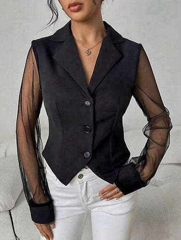 Elegantna ženska bluza/sako – crna
2500 din na lalafo.rs Elegantna ženska bluza/sako – crna
2500 din