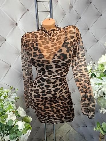 cista koza broj: Ženska mini haljina sa animal printom - Kroj: pripijena silueta, mini na lalafo.rs — 2 cista koza broj: Ženska mini haljina sa animal printom - Kroj: pripijena silueta, mini — 2